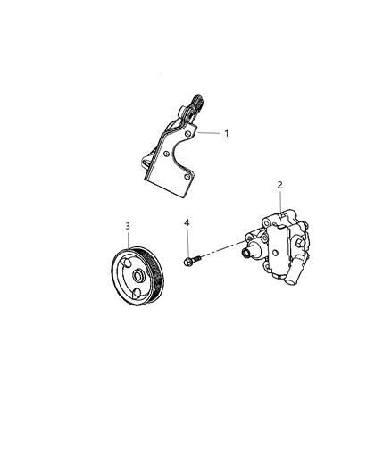 2000 Chrysler Voyager Pump Power Steering Diagram for 4782523AE