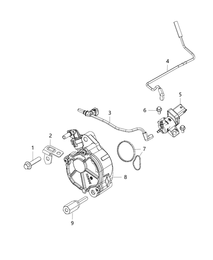 2023 Jeep Wrangler Stud Diagram for 68148328AA