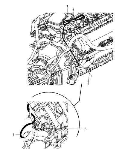 Cord Engine Block Heater Diagram for 68189387AA