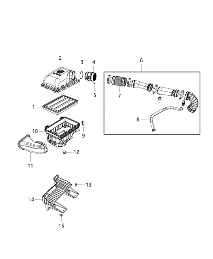 Duct Ambient Air Diagram for 68190706AA