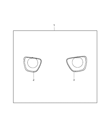 Decoration Kit Front Bumper Diagram for 82212341AB