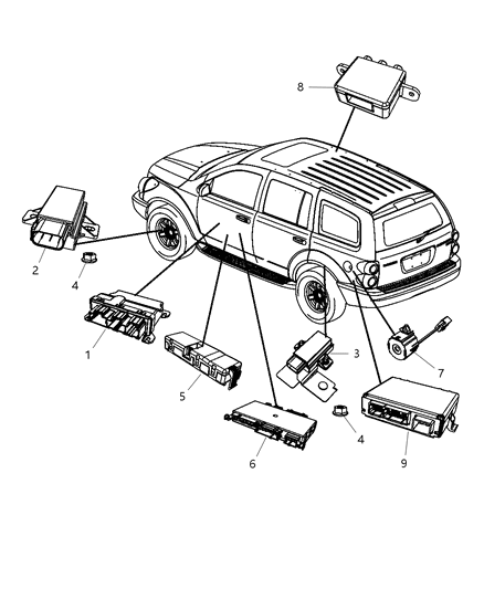 Module Door Diagram for 4602922AC