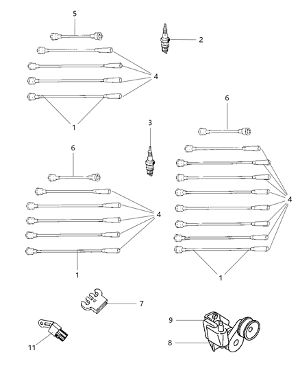 Coil Ignition Diagram for 56028138AB