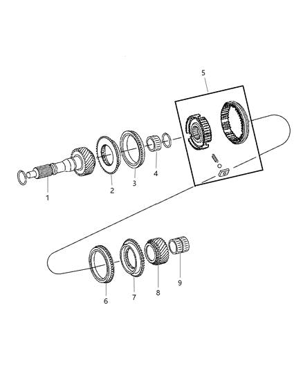 2025 Jeep Grand Wagoneer Bearing Needle Diagram for 5096457AA