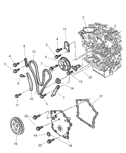 Sensor Camshaft Diagram for 4609089AC