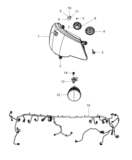 Wiring Front End Module Diagram for 5148233AD