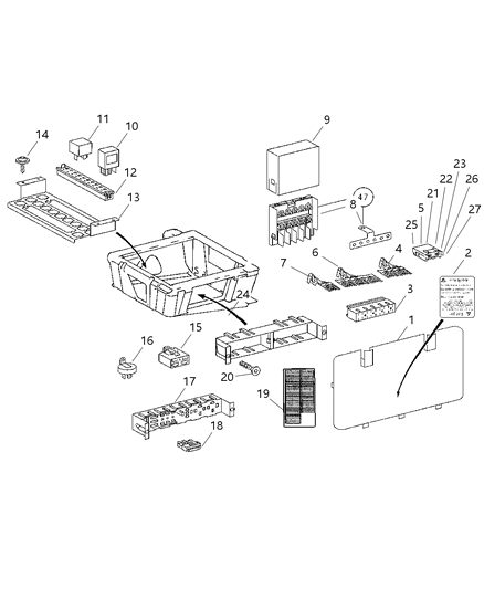 2015 Ram ProMaster 3500 Diode Diagram for 5120963AA