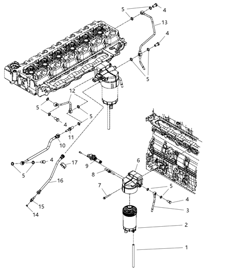 Bolt Banjo Diagram for 68002988AA
