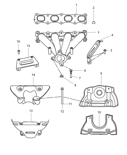 1993 Dodge D250 Bolt Hexagon Head [M8X1.25X40.00] Diagram for 6505926AA