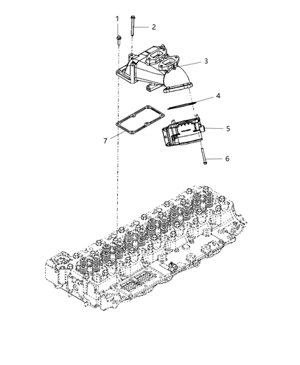 1992 Chrysler Imperial Connector Air Intake Diagram for 68067166AA