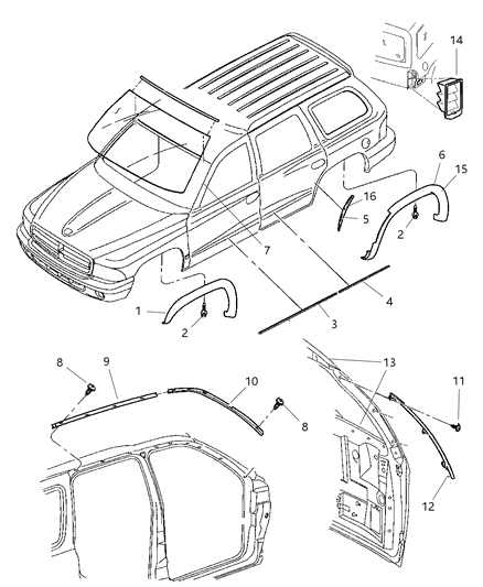 Molding Wheel Opening Flare Diagram for 5JN61ZSPAA