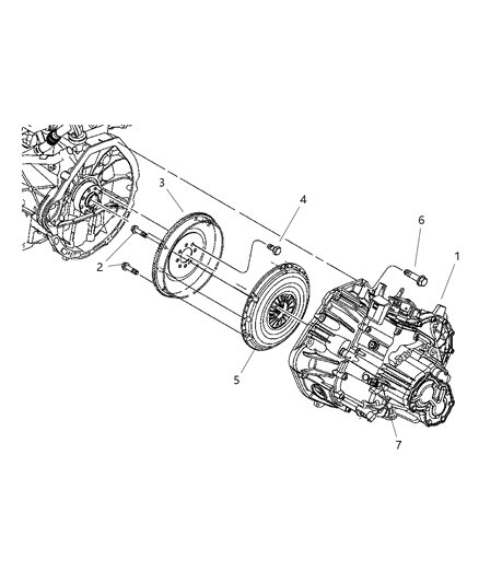 Plate Clutch Pressure Diagram for 4668725AE