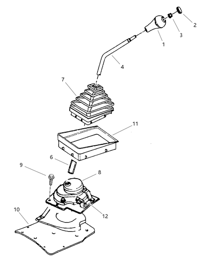 Boot Gear Shift Lever Diagram for 52078558