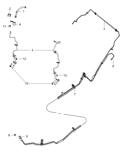 Bracket Knuckle To Hose Diagram for 5085959AB