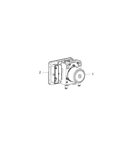 1999 Chrysler Sebring Hydraulic Control Unit Anti-Lock Brake System Diagram for 68285007AA