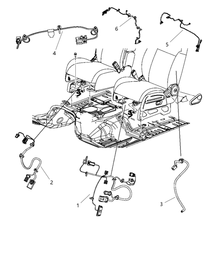 2012 Dodge Caliber Wiring Seat Cushion Driver Diagram for 68071932AA