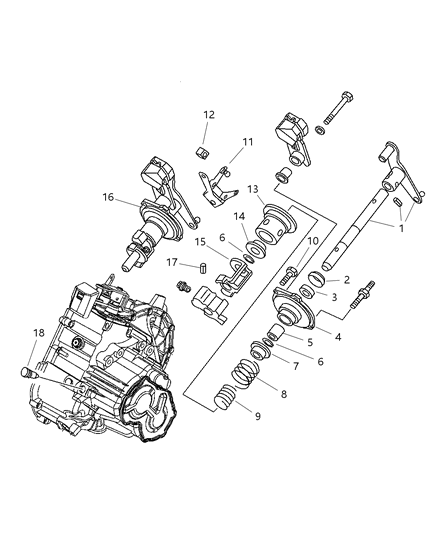 Detent Gearshift Diagram for 5083974AA