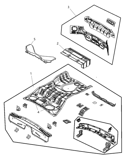 1993 Dodge D250 Shield Heat Diagram for 4673702AA