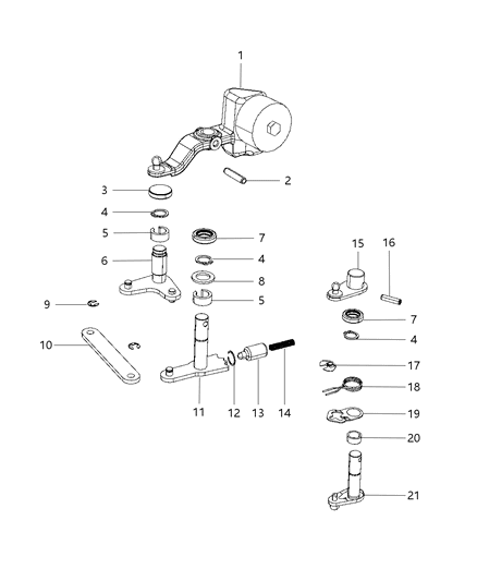 2011 Dodge Charger Link Diagram for 5189993AA