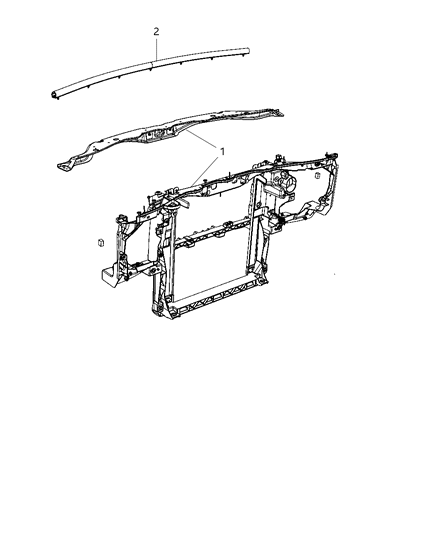 Panel Radiator Closure Diagram for 68024918AB