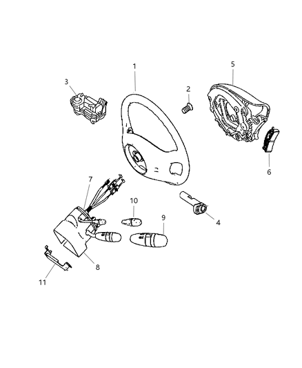 2016 Ram ProMaster 3500 Wheel Steering Diagram for 68010421AA