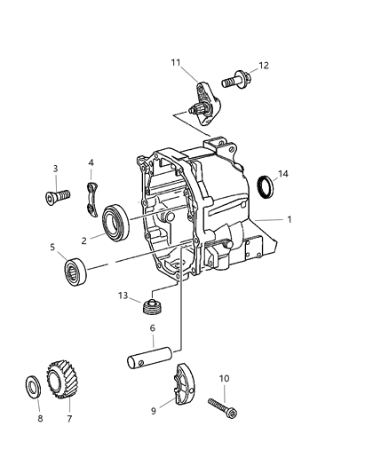 2024 Ram 1500 Classic Plug Oil Drain Diagram for 5175203AA