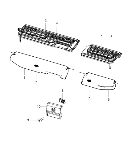 2007 Jeep Liberty Load Floor Folding 60% Diagram for 5SD54DX9AC