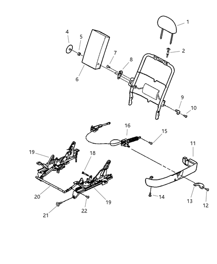2000 Dodge Ram 3500 Van Bolt M8 Use After 5-1-02 Diagram for 5101978AA