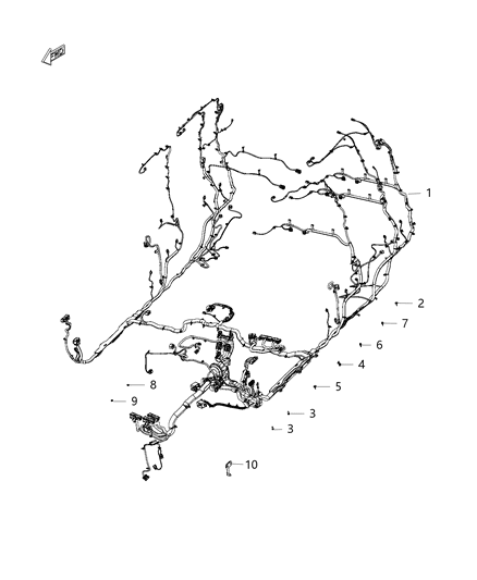 2020 Ram 1500 Wiring Body Diagram for 68443234AB