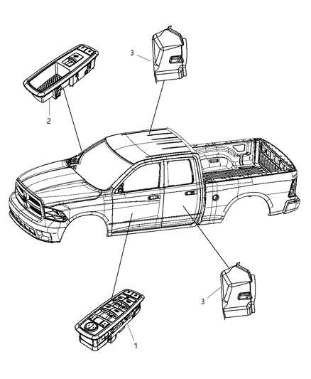 2002 Jeep Liberty Switch Window And Door Lock Diagram for 4602863AC