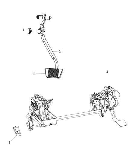 2007 Chrysler Town & Country Pedal Brake Diagram for 4581693AA