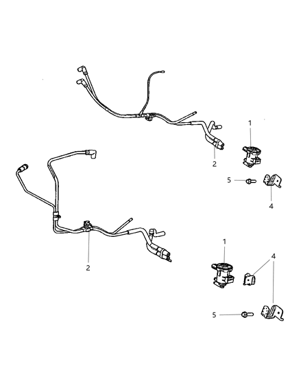 2014 Jeep Patriot Hose Pollution Control Valve Diagram for 4792438AC