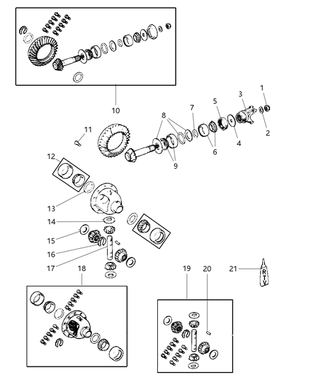 2024 Jeep Grand Wagoneer Seal Drive Pinion Diagram for 5072473AA