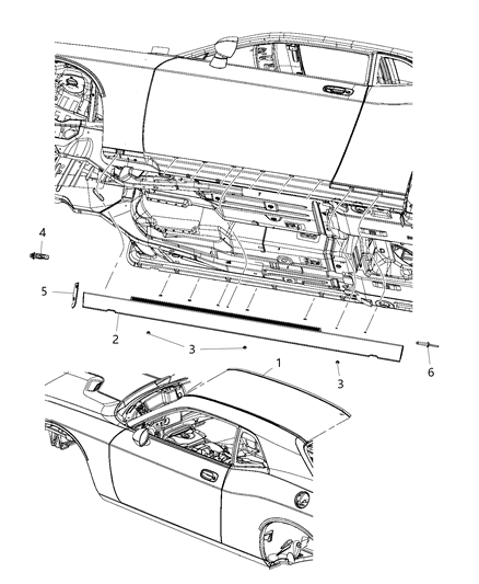 Molding Roof Diagram for 1GD41JRYAD