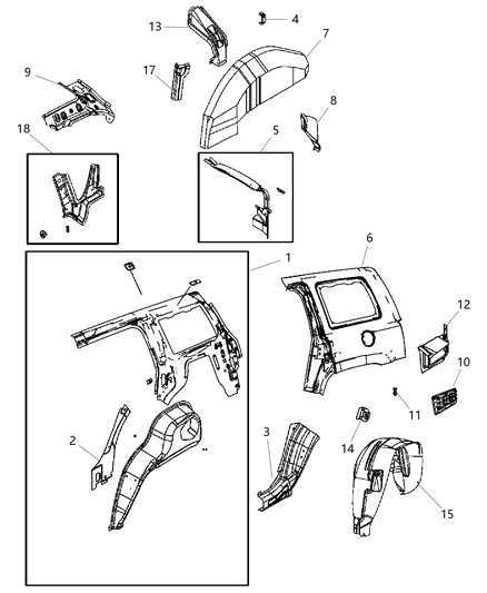 Exhauster Bodyside Aperture Diagram for 5058636AC