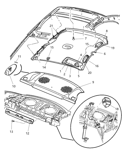 Cover Anchor Child Tether Shelf Panel Diagram for TA52WL8AA