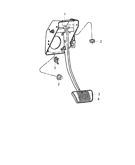 1987 Dodge Ram 50 Overlay Kit Brake And Accelerator Pads Diagram for 1PH25DX9AA