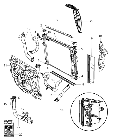 Module Cooling Diagram for 5005144AF