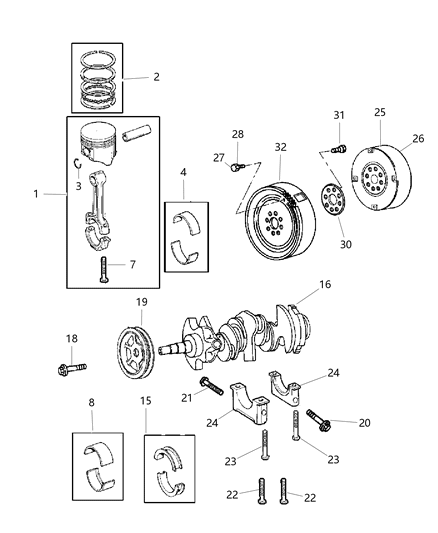 Fluid Automatic Transmission ATF +4 Gallon Diagram for 5013458AA