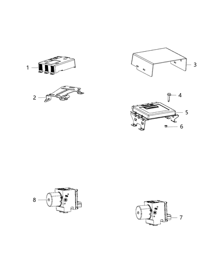 Module Trailer Tow Diagram for 68288760AA