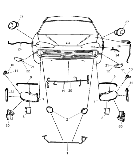 Wiring Front End Lighting Diagram for 4759661AD