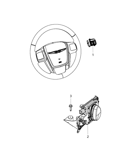 2001 Dodge Ram 2500 Sensor And Bracket Adaptive Speed Control Module Diagram for 68139562AB