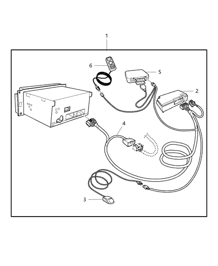 Telematics Module for Vehicles with Navigation Radios Diagram for 5064634AG