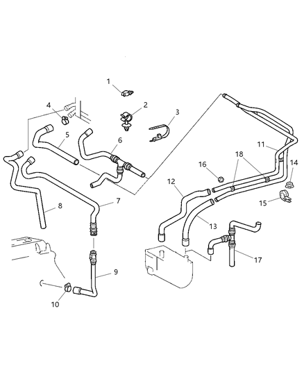 2014 Ram ProMaster 3500 Hose Hose - Water Diagram for 5124728AA