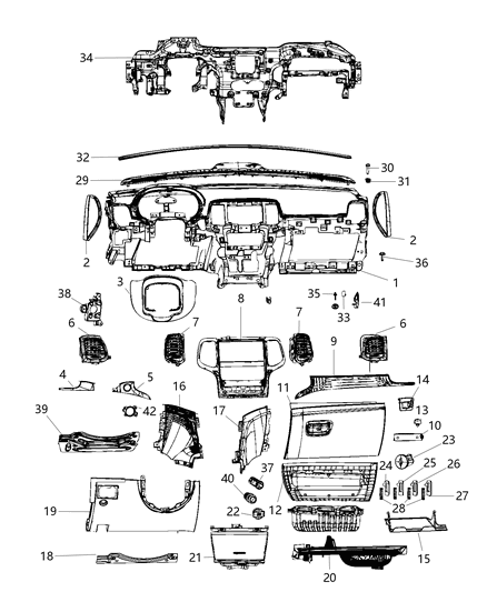 Ring Retaining Diagram for 68196337AA