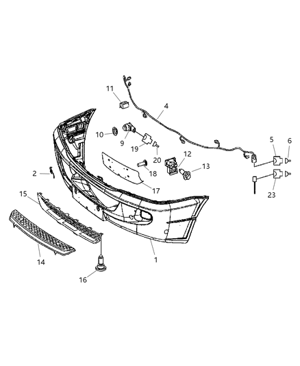 2018 Ram ProMaster 3500 Wiring Parksense Diagram for 68010558AA