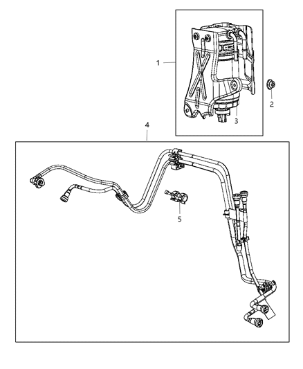 Filter Assembly Fuel Diagram for 68096447AA