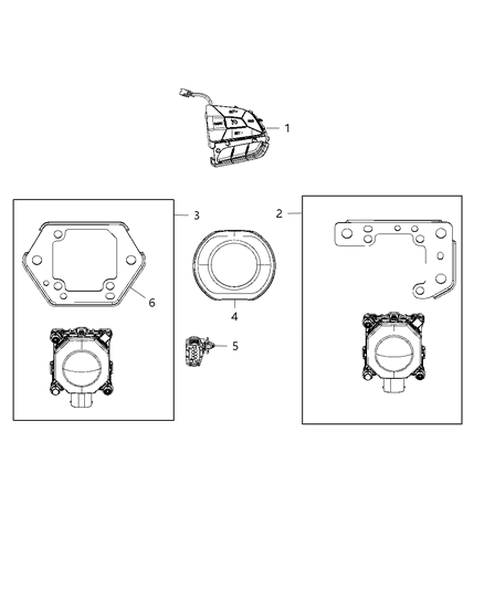 Sensor Adaptive Speed Control Module Assembly Diagram for 4672827AC