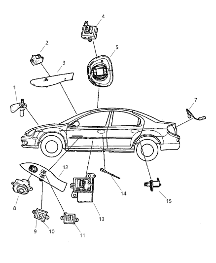 1987 Dodge 600 Switch Door Lock Diagram for 4793579