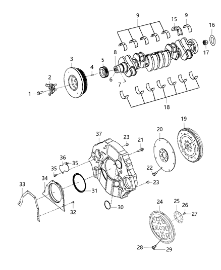 Dowel Pin Transmission Adapter To Transmission Diagram for 4429678